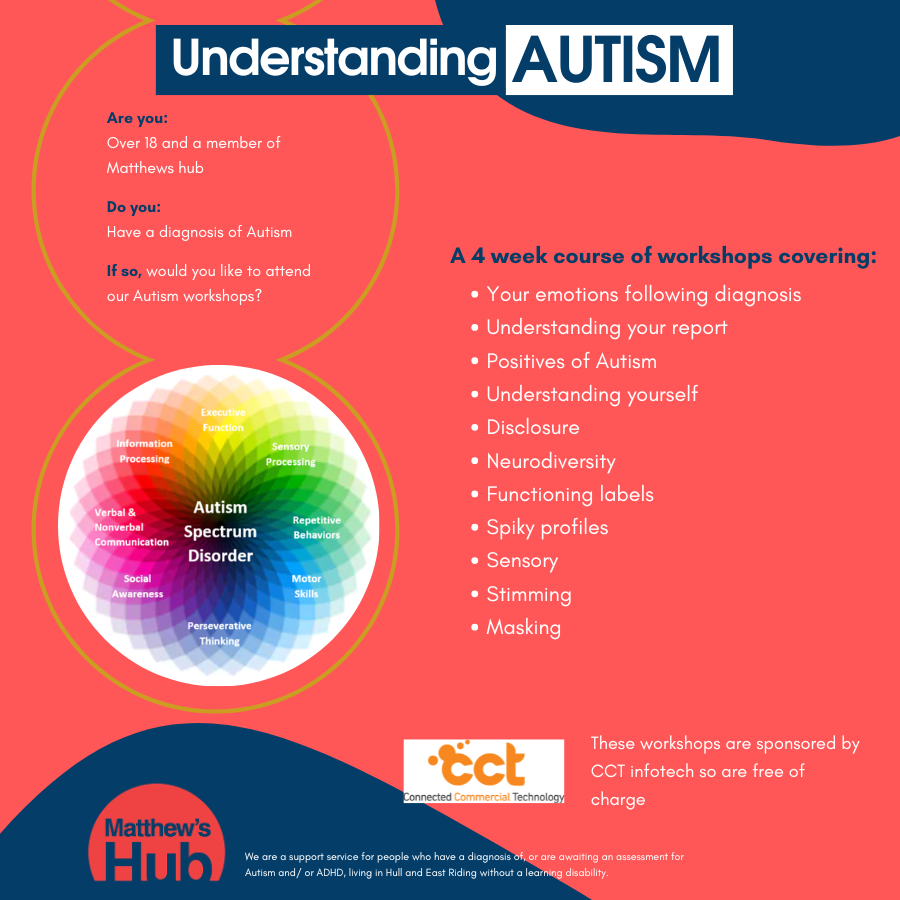 Understanding Autism Workshops sponsored by CCT Hull