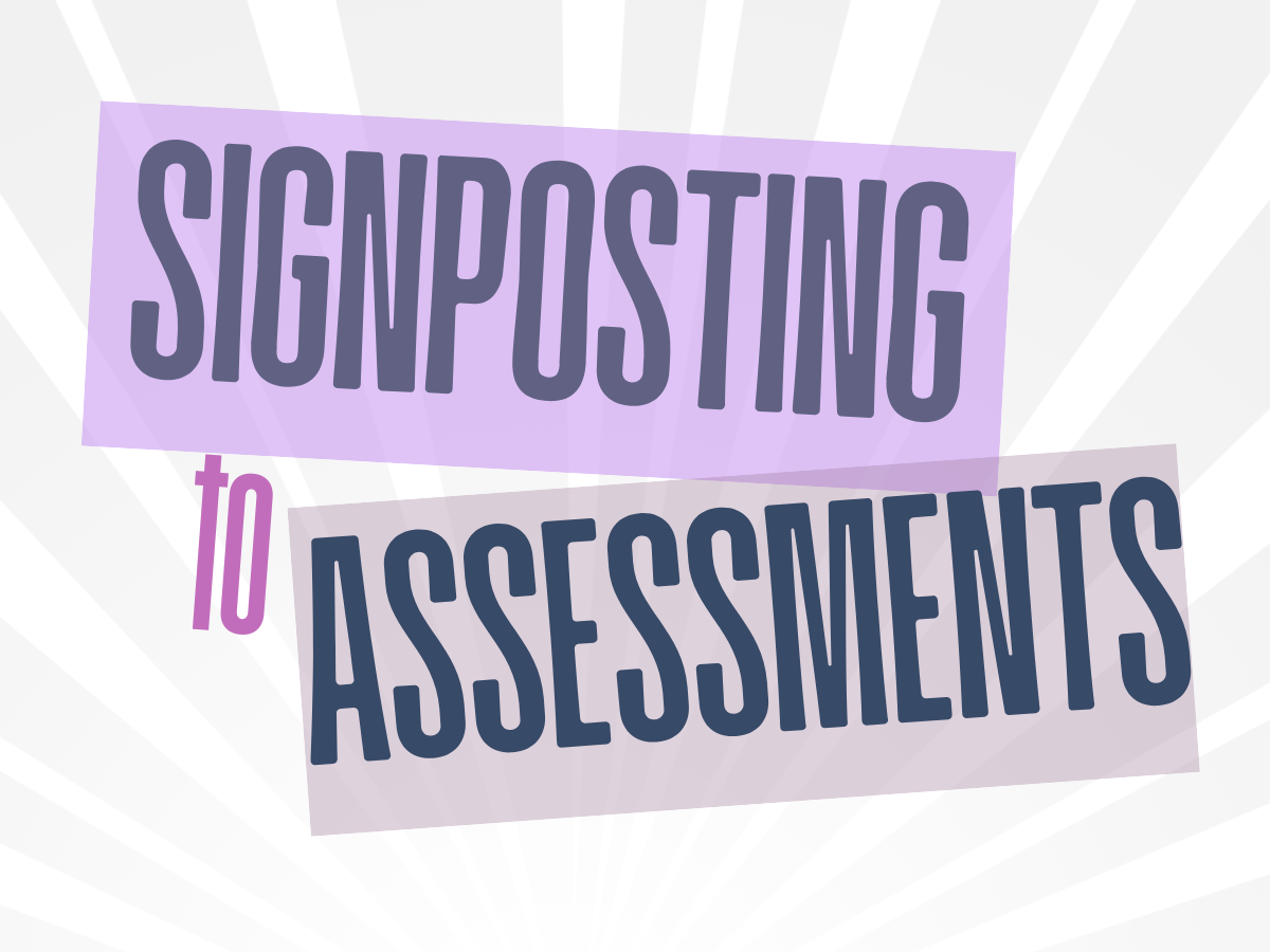 Signposting to Assessments image