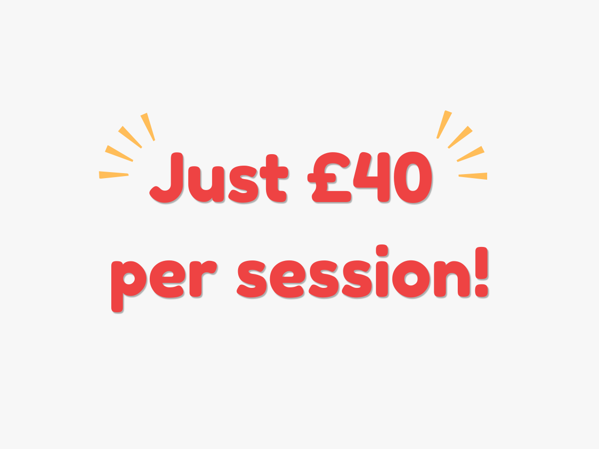 Just £40 per session text