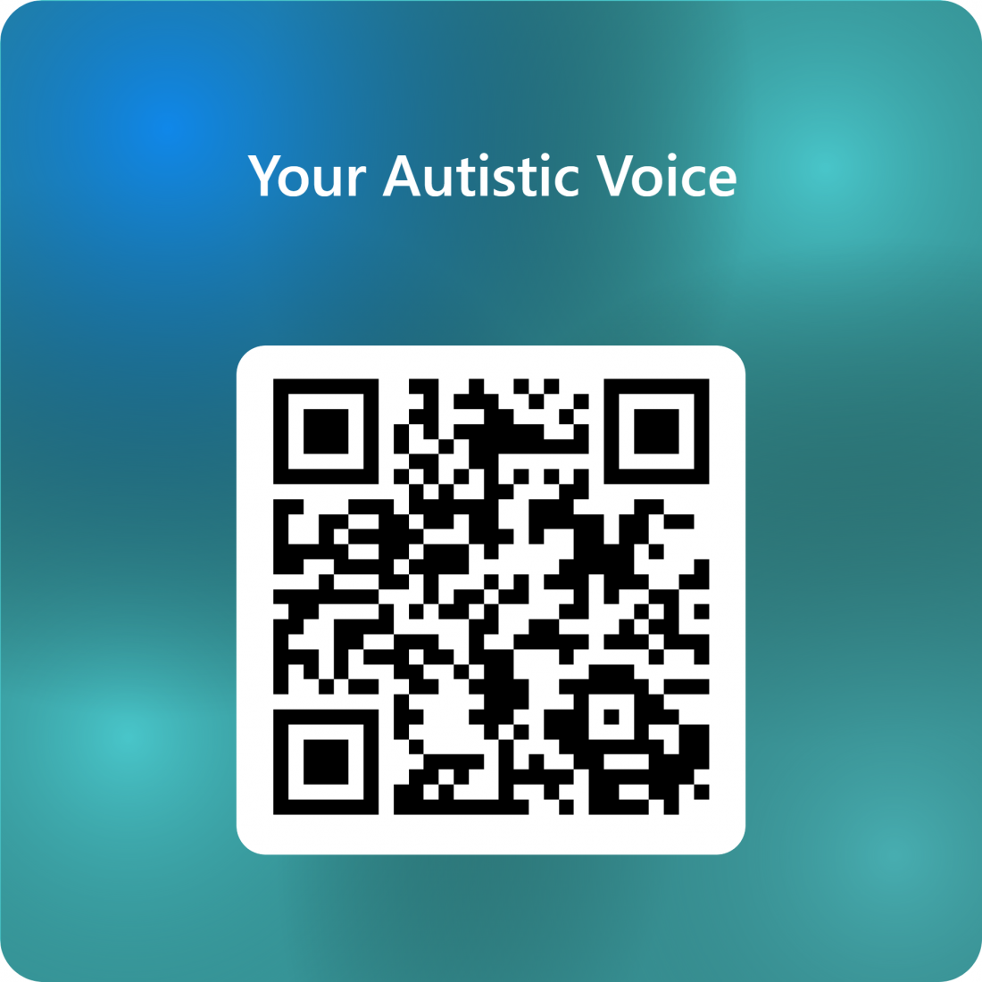 A QR Code which takes you to the survey